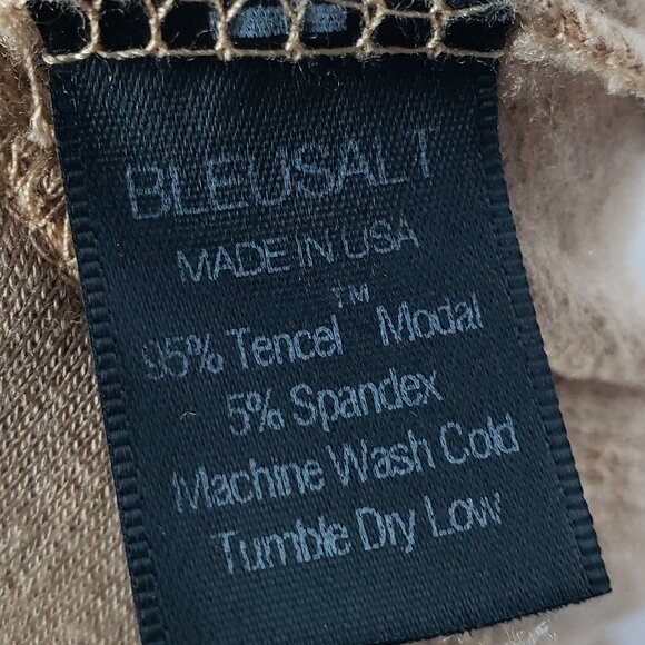 Bleusalt Maxi Skirt A-line Beige Tan Neutral Soft Stretchy Lagenlook size XL - Picture 6 of 9